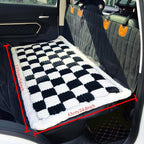 Dog Bed for Car Back Seat, Non-Slip Backseat Pet Mat for Trucks & SUVs | Plaid Flannel, Quilted PP Cotton Filling, Non-Slip Backing, Machine Washable, Fits Backseat Extenders, Trucks & SUVs