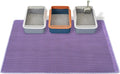 Cat Litter Box Mat-Super Large 47''x36'' Litter Trapping Mat for Cat-XXL Litterbox Matt for Floor-2 Layer Catcher Rug for Pet kitty Litterbox-Waterproof Urine Proof,Non-Slip,Purple