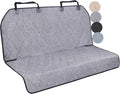 VIVAGLORY Dog Seat Covers, Dog Backseat Cover Pet Bench Protectors with Anti-Slip Backing, Back Seats Cover Rear Seat Covers Car Seat Cover for Dogs, Heather Black, 46" L * 52" W | Backseat Cover for Car Suv & Truck, Back Rear Backseat Bench Protector