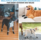 SCENEREAL Dog Socks to Prevent Licking Paws for Hot/Cold Pavement Anti Slip, Dog Shoes for Hardwood Floors, Dog Boots & Paw Protectors with Grippers for Small Medium Large Senior Dogs, Black M