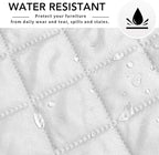 Easy-Going Reversible L-Shape Sectional Couch Cover, X-Large, White/White | Soft Sofa Slipcover For Dogs, Fits Left/Right Chaise Lounge Protector, Water Resistant Mat For Living Room