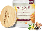 Pet House Fall Candles, Long Lasting, Clean Burning, Soy Wax Scented Candles for Pet Odor, Autumn Harvest