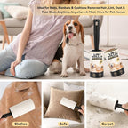 Lint Roller for Pet Hair Removal, Extra Sticky Pet Hair Rollers | Value pack includes 3 handles and 8 extra sticky rolls, 120 sheets per roll and 960 sheets total for pet hair removal.