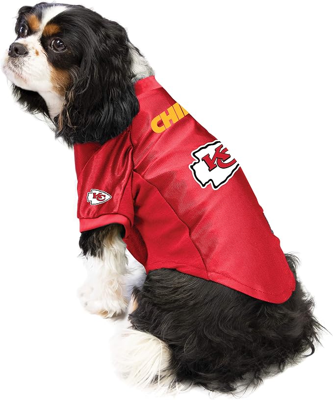 Littlearth NFL Kansas City Chiefs Stretch Pet Jersey, Team Color, Small