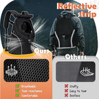 WOYYHO Pet Dog Carrier Backpack with Windows, Ventilated Small Dog Backpack | Breathable Top & Side Windows, Safety Belt, Storage Pockets, Small Dog Front Backpack, for Travel Hiking Outdoor, Black2.0, M