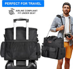 Dog Travel Bag, Airline Approved Pet Carrier for Cats and Dogs | Dog travel accessories set with feeding supplies, bowls, mat, and strap. Ideal for weekend trips.