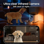 Automatic Cat Feeder with Wide-Angle Camera, 5L(Double-Bowl pro) | Auto Dog Food Dispenser , App Control, 1080P Night Vision,Motion Detection, Two-Way Audio, Large Hopper, Feeding Timer