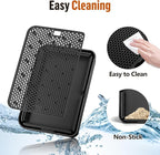 Cat Litter Box Step, Large Cat Litter Ramp with Filter Function, Black