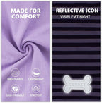 KYEESE 2Pack Dog Shirt, Soft Striped Dogs T Shirts, Lightweight Pet Tank Top, Sleeveless Dog Shirt for Small Dogs, Stretchy Comfortable Pet Vest, Purple, XL