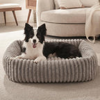 FURTIME Medium Dog Beds for Medium Dogs Washable, Orthopedic Dog Bed, Rectangle Warming Soft Calming Sleeping Puppy Bed Durable Pet Bed with Anti-Slip Bottom