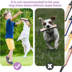 Kacctyen 4 Pack Jute Dog Tug Toys, Tug of war Dog Toy with 2 Strong Handles,11.8" Pillows Dogs Training Equipment for Medium Large Puppy Training Interactive Play,4 Colors (Classic)