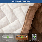 Eismodra Couch Cover,Sectional Couch Covers,Sofa Covers for 3 Cushion Couch,Anti-Slip Sofa Slipcovers for Dogs Cats Kids Loveseat Recliner L Shaped Armrest Backrest,Brown 36''x70''(Only 1 Piece)