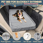 Loiion Dog Car Bed, Non-Slip Backseat Extender Pet Mat 50"x24.6" | Removable, Washable Dog Bed With Waterproof Liner Protects Car Seats, Anti-Slip Travel Bed For Dogs