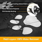 F-color SUV Cargo Liner for Dogs - Heavy Duty Cargo Cover for Mid-Size SUVs | Water Resistant, Bumper Flap, Non-Slip Mat, Car Trunk Dog Car Seat Cover Prevents Scratches Pet Hair Mud Dirt for Sedans Vans