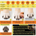 Lelepet 4pcs Dog Shoes for Hot Pavement,Dog Booties for Larg Size Dogs | Reflective Paw Protector for Outdoor Walking/Hiking,Anti-Slip Puppy Shoes with Secure Double-Straps,Orange,XL