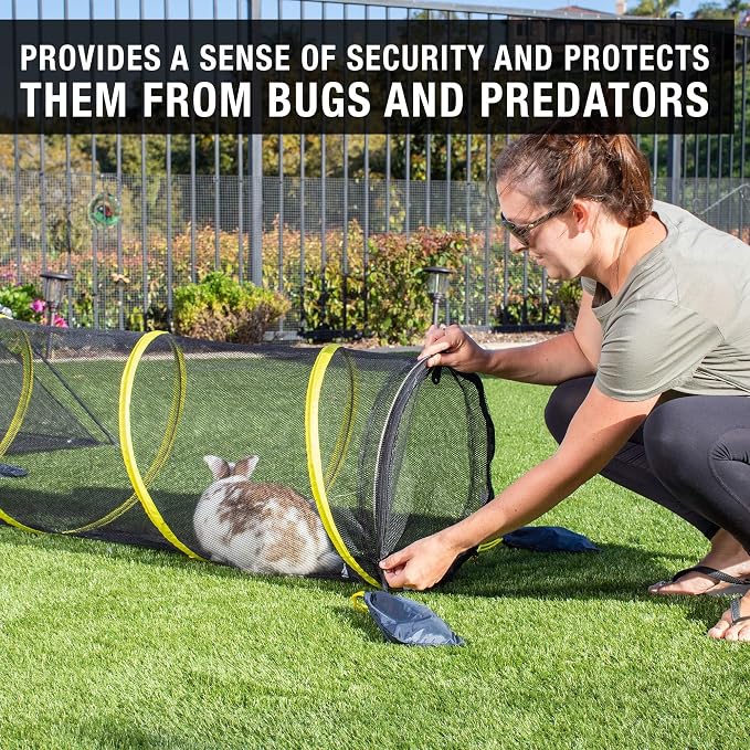Outdoor Cat Enclosure for Indoor Cats, Portable Tent, Tunnel | Playhouse style setup for felines and small animals, lets pets enjoy the fresh air while staying contained, safe and secure