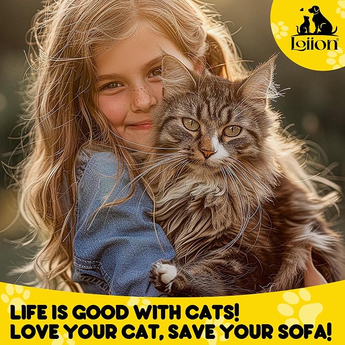 Loiion Cat Scratch Proof Furniture Protector Waterproof Sofa Cover 134"x91" | Pet-Friendly Couch Protector, Anti-Scratch & Anti-Slip Sofa Cover For Cats Dogs Kids, Machine Washable