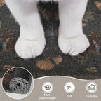 Unicorn Catcher 24"x15" Cat Litter Mat Non-Slip Washable Litter Box Mat | High-Density PVC Litter Catcher Mat Efficiently Traps Scattered Litter From Paws To Keep Floors Clean