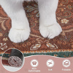 Unicorn Catcher 33"x22" Cat Litter Mat Non-Slip Washable Litter Box Mat | High-Density PVC Litter Catcher Mat Efficiently Traps Scattered Litter From Paws To Keep Floors Clean