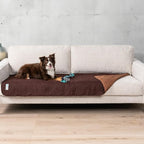 PetAmi Waterproof Couch Cover for Dog Nonslip Bed Sofa Blanket, 30x70 Brown