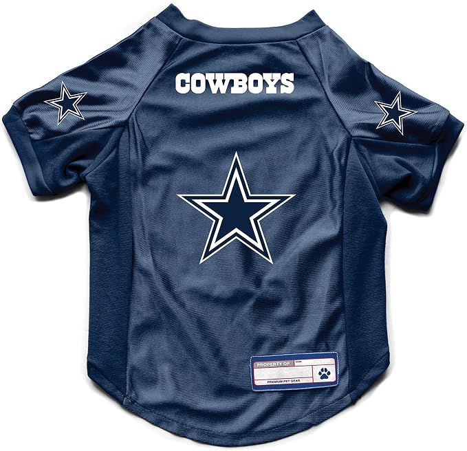 Littlearth NFL Dallas Cowboys Stretch Pet Jersey, Team Color, X-Large