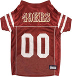 Pets First NFL San Francisco 49ers Dog Jersey, Size X-Large, Football Shirt Costume for Pet, Dog Sports T-Shirt, NFL Team Clothing for Cats, Licensed Pet Apparel Available in 7 Sizes and 32 Teams