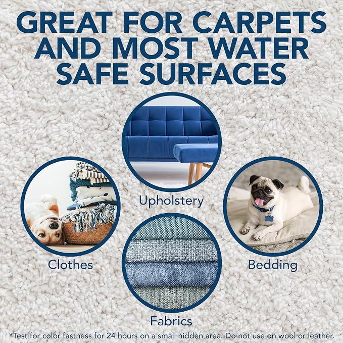 Simple Solution Oxy Pet Stain Remover, Carpet Cleaner, Pet Stains, Gallon | Upholstery Cleaner, Pet Odor Eliminator, Carpet Spray, Dog Urine Cleaner, Spot Cleaner, Waste & Vomit Odor, Cat Stains