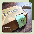 Pawtria Home Compostable Dog Poop Bag Rolls, 480 Bags, 32 Rolls | Leak-Proof Dog Poop Bags Made with Vegetable Starches, TÜV Austria Home Compost Certified, Easy Open Rolls