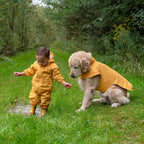 JAN & JUL Dog Rain Jacket (Yellow, Size: L)