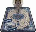 Hompet Cat Litter Mat 2 Pack, 48x60 Large Machine Washable Trapping Mats for Cats, Super Absorbent & Urine-Proof Cat Litter Box Mat for Floor, Waterproof & Non Slip Kitty Litter Rug