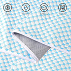 Cooling Blanket for Dogs - Q-MAX>0.4 Waterproof Pet Throw Blanket Bed Cover, Non-Slip Dog Blankets for Couch Protector, Washable Furniture Cover for Summer, Pearl Blue,30x70