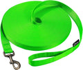 HIKISS Long Dog Leash Obedience Recall Training Agility Lead with Thickening Material for Large Dog - 15ft 20ft 30ft 50ft 100ft Training Leash(Green 30ft)