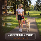 Hands Free Dog Leash,Galaxy Reflective,Crossbody Dog Leash,Orange | Galaxy Reflective • High Visibility • Emergency Control Handle • Heavy-Duty Hardware