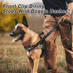 Forestpaw No Pull Dog Harness with Large Handle,Comfortable,L,Black | Adjustable Fits Chest 26-31",50-80 lbs,Slip On,Quick Release,Easy Control,Soft Padded,for Medium Large Dogs Walking Training