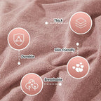 Couch Cover Washable for 2 Cushion Sofa, Cat Scratch Proof Furniture Protector Love Seat L Shape Couch Covers Soft Sectional Sofa Cover for Dogs Pets, 71" x 118", Pink