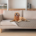 gogobunny Waterproof Blanket, Couch Covers for Dogs, Reversible Protector | 3X Stronger Leakproof, Scratch Proof Durable Furniture Protection, Stain Resistant, Washable, 30x70 Inch Dark/Light Stone