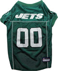 Pets First NFL New York Jets Dog Jersey, Size Medium, Football Shirt Costume for Pet, Dog Sports T-Shirt, NFL Team Clothing for Cats, Licensed Pet Apparel Available in 7 Sizes and 32 Teams