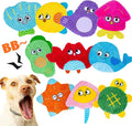 Squeaky No Stuffing Dog Toys 10 Pcs,Crinkle Dog Toys for Small Medium Breed | Bulk Puppy Toys Durable Plush Small Dog Toys,Animal Stuffless Pet Toys,Interactive Puppy Teething Chew Toys for Entertaining