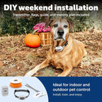 PetSafe Classic In-Ground Fence for Dogs & Cats, Up to 1/3 Acre | Tone, Vibration, and Static Correction, Expandable Up To 5 Acres Waterproof Rechargeable Collar, LCD Boundary Display, 5lb+