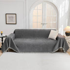 MYSKY HOME Couch Cover for Dogs Washable Couch Covers for 3 Cushion Couch Sofa Super Soft Sofa Slipcover Non Slip Sofa Cover, Chenille Sofa Covers for Dogs, Furniture Protector, 71"x150", Dark Grey