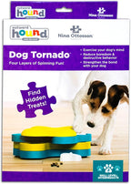 Outward Hound by Nina Ottosson Dog Tornado – Interactive Treat Puzzle Enrichment Toy, 3 Spinning Layers, Level 2 Intermediate