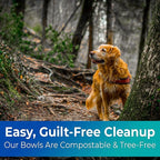 Vet-Grade Biodegradable Disposable Tan Kraft Pet Bowls Bulk 250 Pk 8 Oz/1 Cup. Non-Toxic Food and Water Dishes for Puppies, Small Dogs or Cats. Sturdy and Leakproof for Healthy Pets!