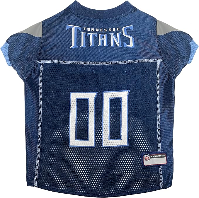Pets First NFL Tennessee Titans Dog Jersey, Size Medium, Football Shirt Costume for Pet, Dog Sports T-Shirt, NFL Team Clothing for Cats, Licensed Pet Apparel Available in 7 Sizes and 32 Teams