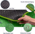 Sunheir Washable Pee Pads for Dogs 2-Pack Reusable Puppy Pads Pet Training Pads, Waterproof Dog Pee Pads for Crate, Whelping Pad, Non-Slip Protects Against Urine Leakage (Leaves - Green, 31x36)