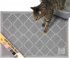 Neater Pets Neater Mat Cat Litter Mat, Thick & Durable Cat Mat for Litter Box, Trapper Pad Catches Mess to Protect Indoor Floors, Soft on Kitty Paws, Anti-Skid Grip Backing, Easy to Clean, Grey