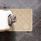 Niubya Premium Cat Litter Mat, Litter Box Mat with Non-Slip and Waterproof Backing, Litter Trapping Mat Soft on Kitty Paws and Easy to Clean, Cat Mat Traps Litter from Box