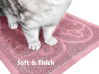 PetLike Cat Litter Box Mat, Thick Kitty Litter Trapping Mat, Durable,Waterproof &Washable with Non-Slip Backing, Soft on Kitty Paws and Easy to Clean, BPA Free
