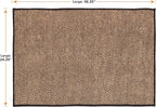 Neater Pets Jute Cat Litter Trapping Mat - Catches Spilled Litter Mess from Kitty Litter Box to Protect Floors, Soft on Cats Paws, Anti-Skid Backing, Easy to Clean, Checkered, 24" x 36"