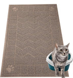 Cat Litter Mat, Litter Trapping Mat Soft on Kitty Paws, 35" x 24" Kitten Litter Box Mat for Cleaner Floors, Waterproof, Easy Clean, Durable Large Size Cat Litter Pad for Kitten.