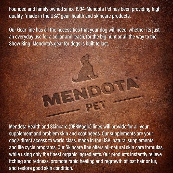 Mendota Pet Snap Leash - British-Style Braided Dog Lead, Made in The USA - Lilac, 1/2 in x 4 ft - for Large Breeds